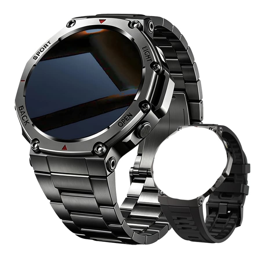 Relógio Inteligente Masculino GT5 Pro - Monitoramento de Saúde, Chamadas Bluetooth e Tela HD AMOLED