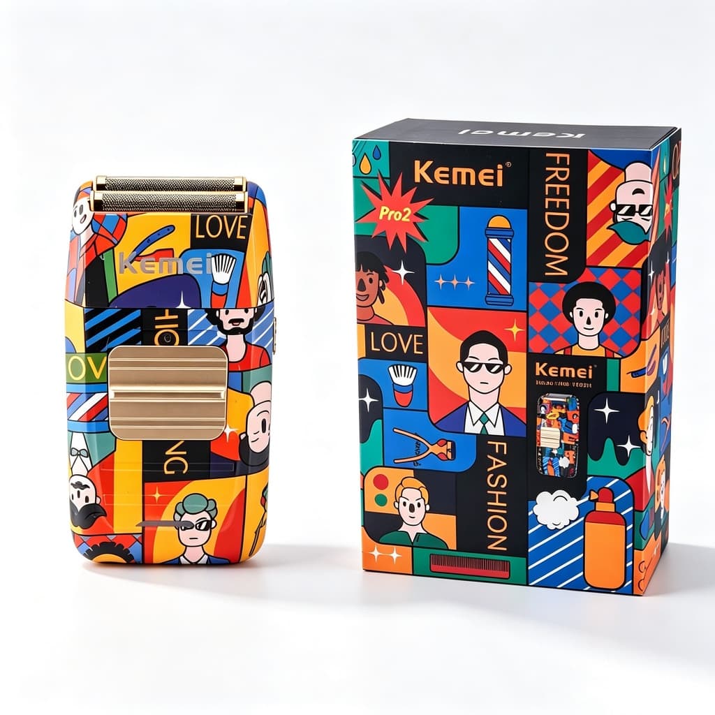 Maquina Shaver Profissional Kemei Km 1102h Top Cor Colorido 110V/220V