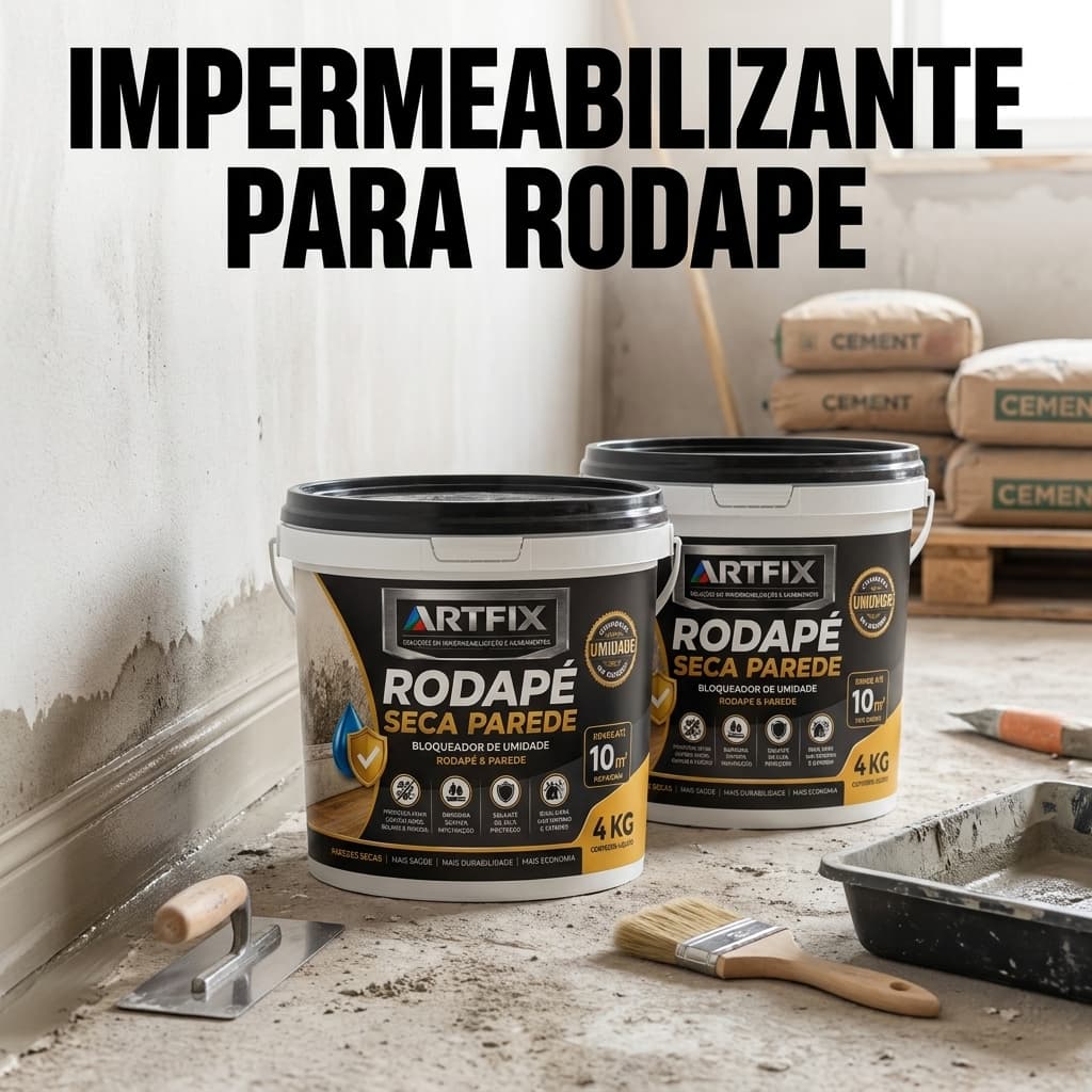 Impermeabilizante 4KG Cimentício para Rodapé - Proteção Contra Infiltrações e Umidade