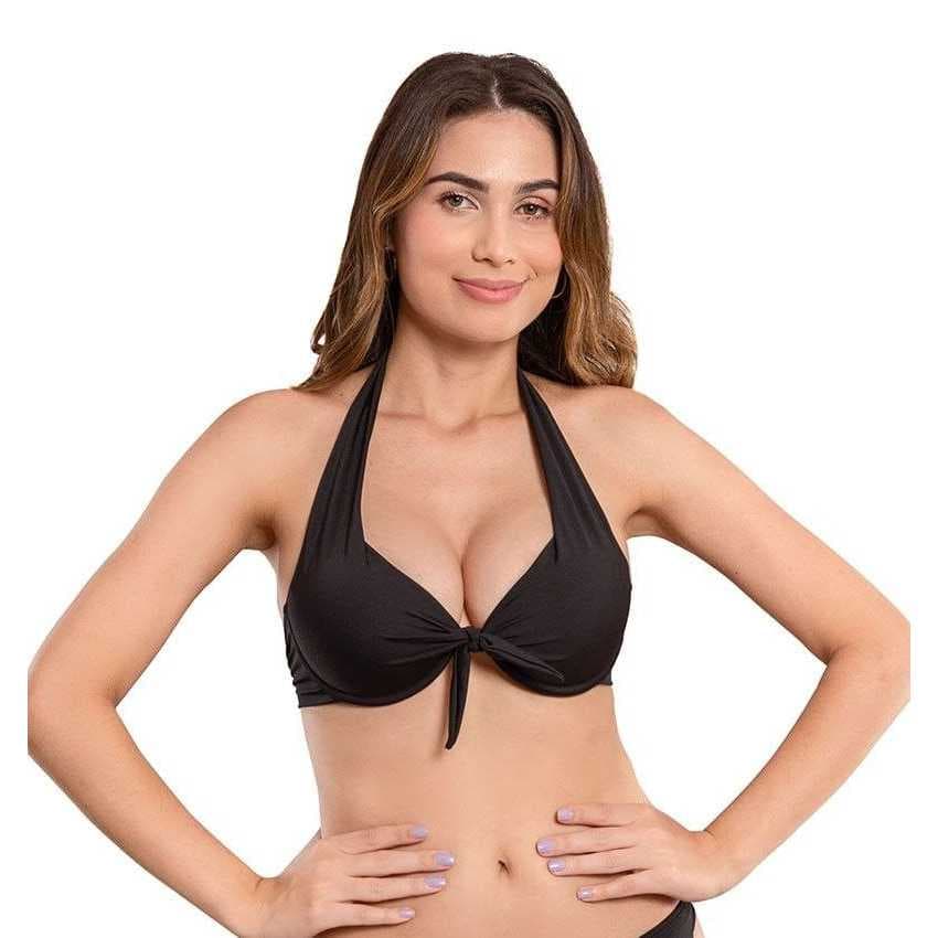 Biquíni meia taca com bojo e arco efeito push up