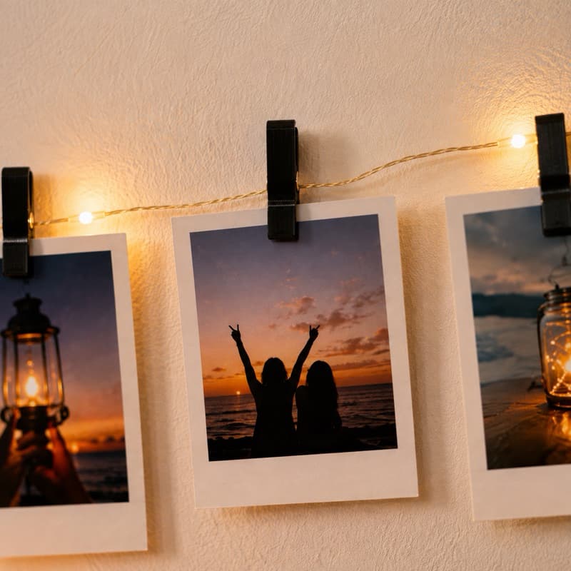 Mini Prendedor Pregador de Fotos Decorativo Kit Prendedor para Mural Polaroid