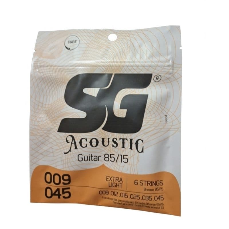 Encordoamento Violão Aço .009 Extra Light Bronze 85/15 São Gonçalo Original