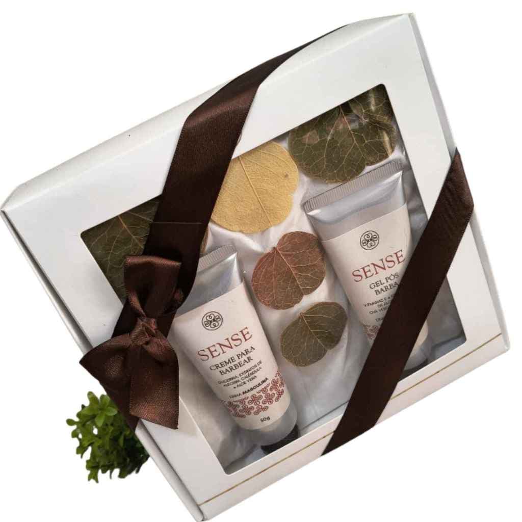Kit Sense creme para barbear e Gel pós Barba Flora Vie 50g cada