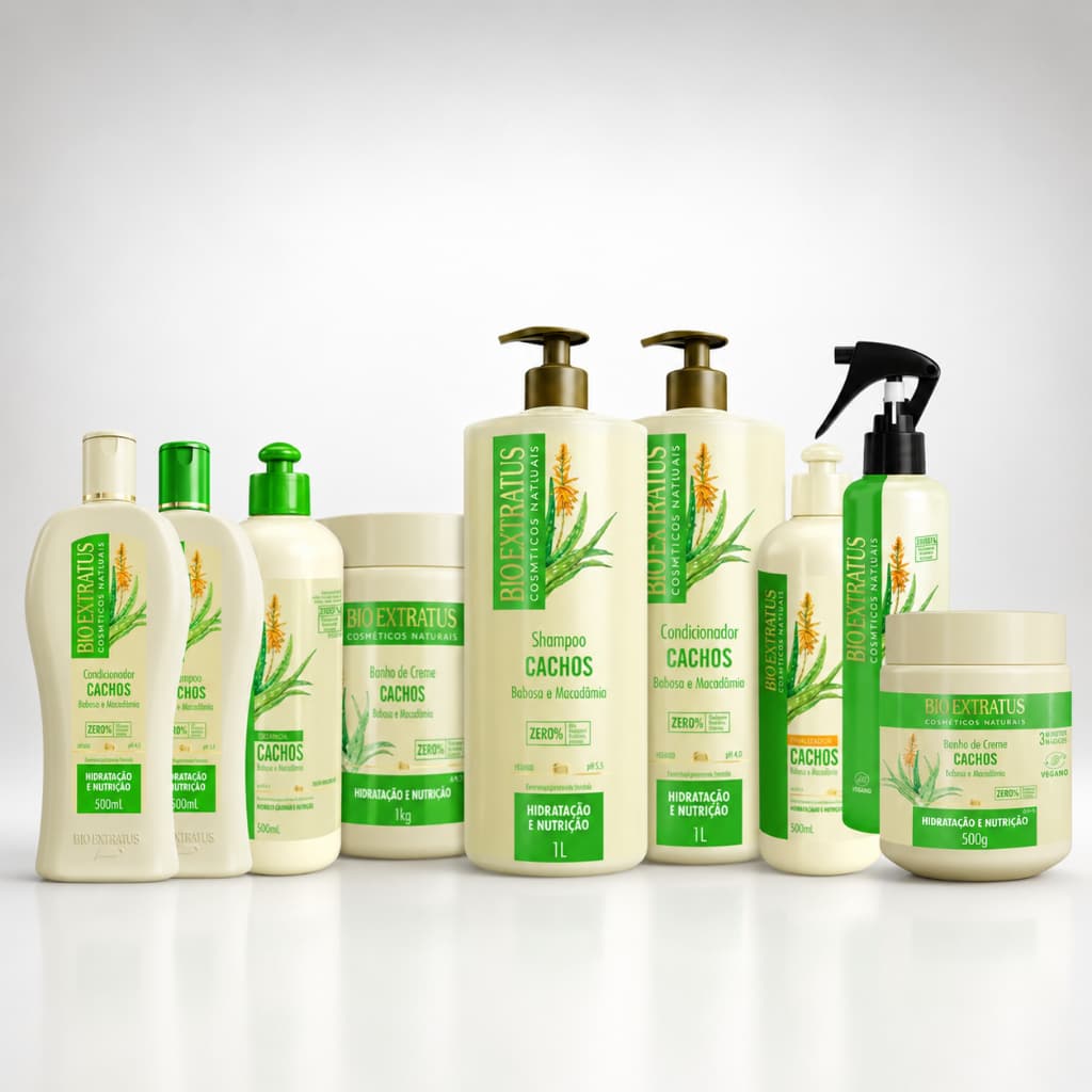 Linha Cachos Bio Extratus - Todos os Tamanhos