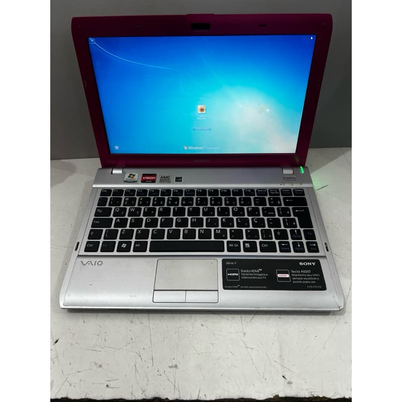 NETBOOK SONY VAIO PCG-31311X AMD E-350 4GB RAM HD 160GB TELA 11.6’ BATERIA  80% (USADO)