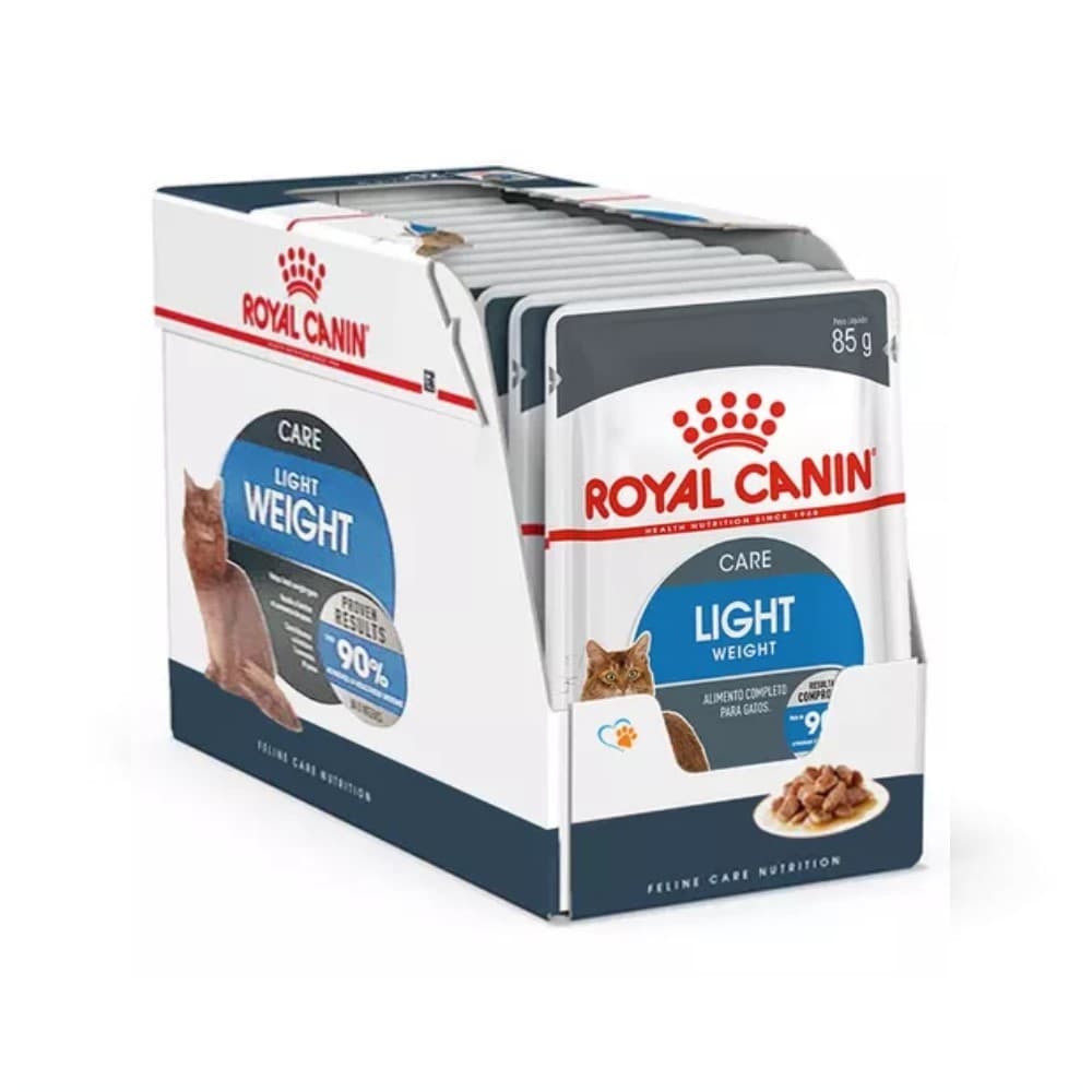 Sachê Royal Canin Gatos Light Weight Care - 12 Unidades