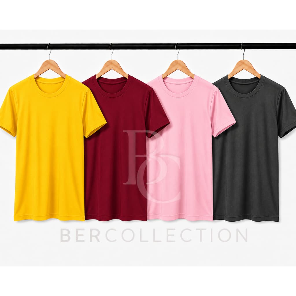 KIt com 4 camisetas básicas lisa masculina Camisa lisa masculina várias cores