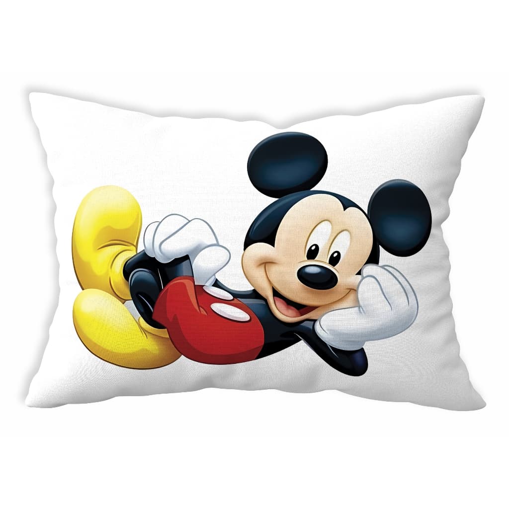 Fronha Com Zíper Mickey Personalizada 70x50 Micropercal Toque Macio Estampada Infantil