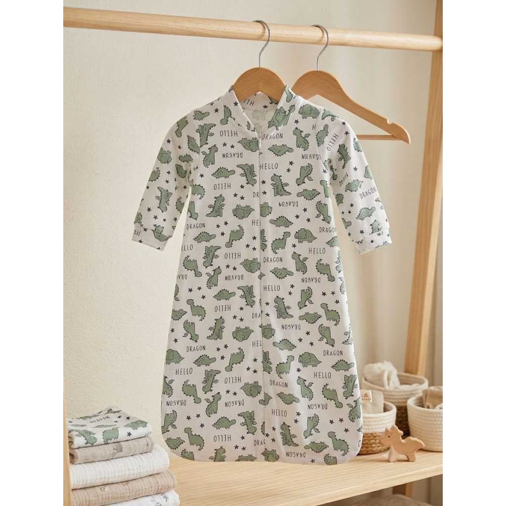 Saco De Dormir Casulo Bebe Pijama Malha Algodão Zíper Frontal