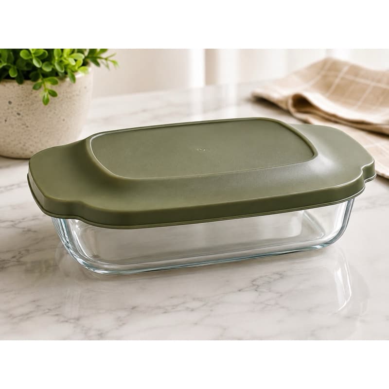 Refratário de Vidro 2 Litros com Tampa de Silicone Belovidro