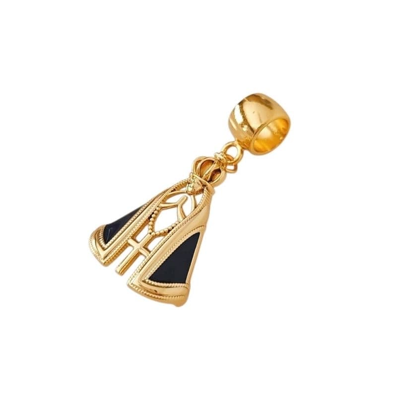 Pingente Nossa Senhora Aparecida em Aço Inoxidável.