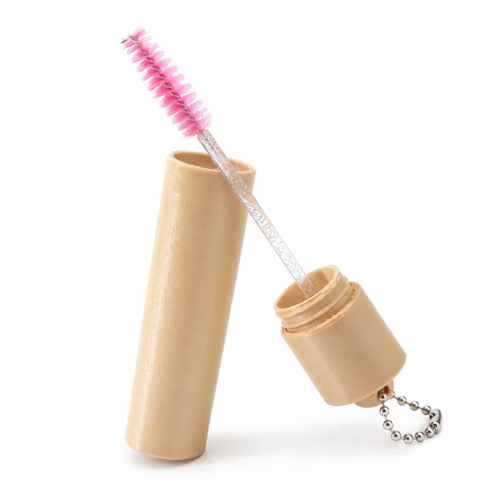 Porta Escovinha de Cílios Chaveiro 3D Lash Design Extensão de Cílios Brinde Sobrancelha Micropigmentadora Beleza