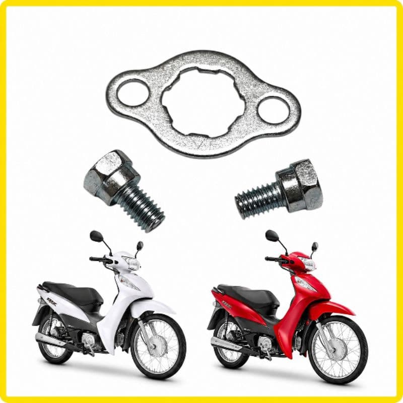 Trava pinhão 02 Parafuso Moto  Biz Pop C 100,110,125