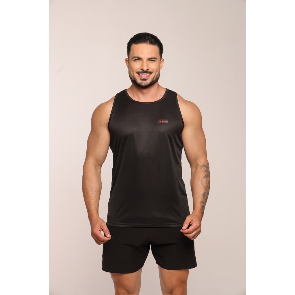 Kit 3 Regatas Dry Fit Liso Masculina Academia Treino Musculação Corrida Fitness Premium