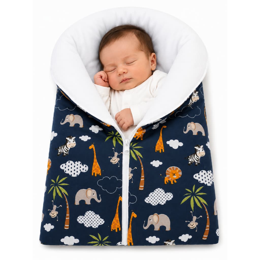 Saco De Dormir Bebê Para Berço E Carrinho fofinho e macio com ziper