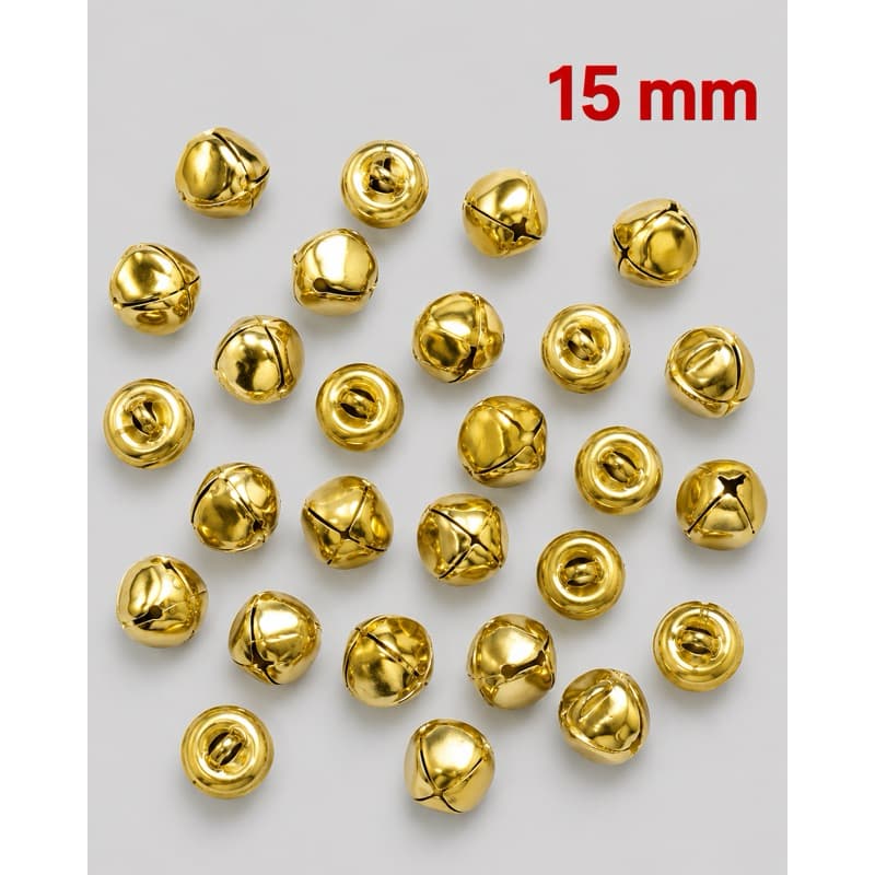 Guizo de Metal Dourado ou Colorido | 15mm e 10mm Artesanato, Laços, Papelaria, Bijuterias e Acessórios Pet