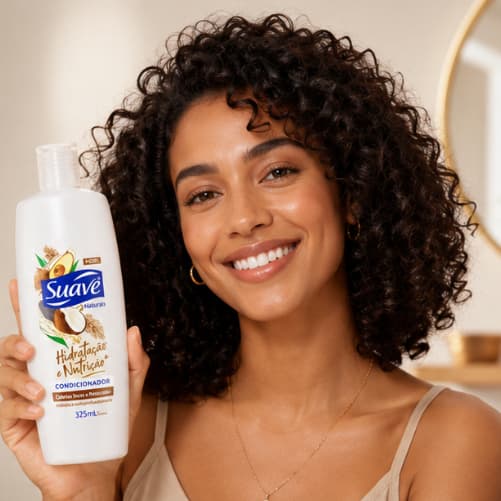 Condicionador Suave Hidratação e Nutrição 325ml | Cabelo Macio, Hidratado e Sedoso | Condicionador Feminino