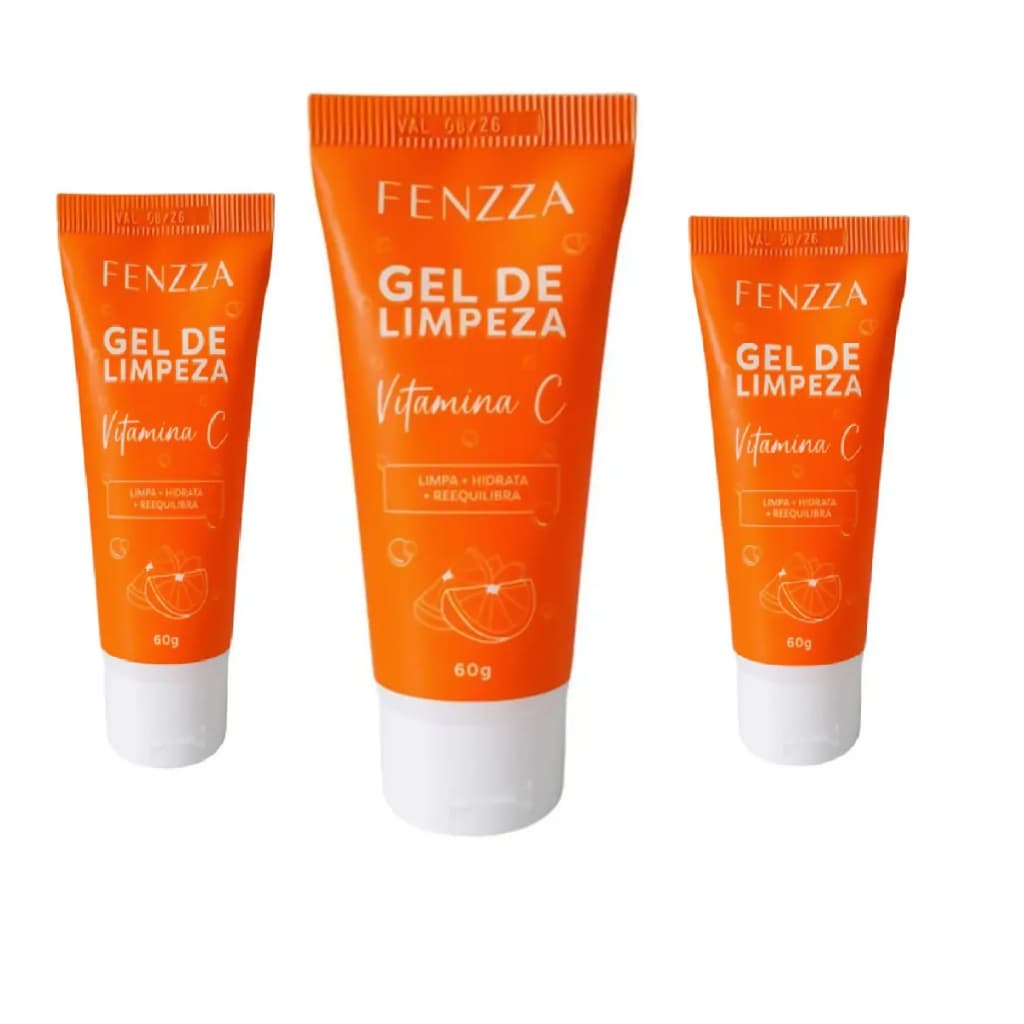 kit Gel de Limpeza Vitamina C Hidrata e Reequilibra Fenzza