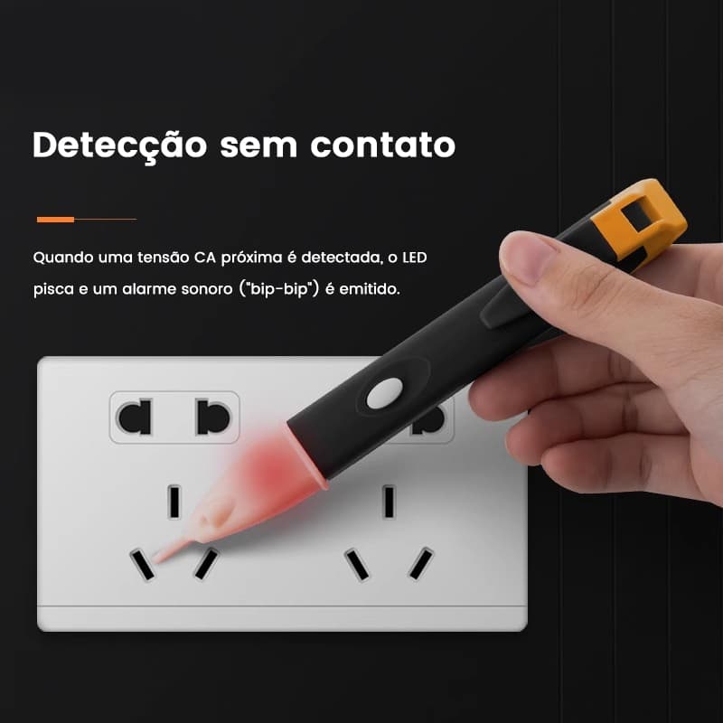 Detector de tensão tipo caneta para eletricistas, 90-1000V