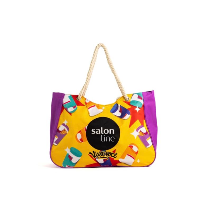 Bolsa Grande Modelo Praia Estampas Variadas Salon Line