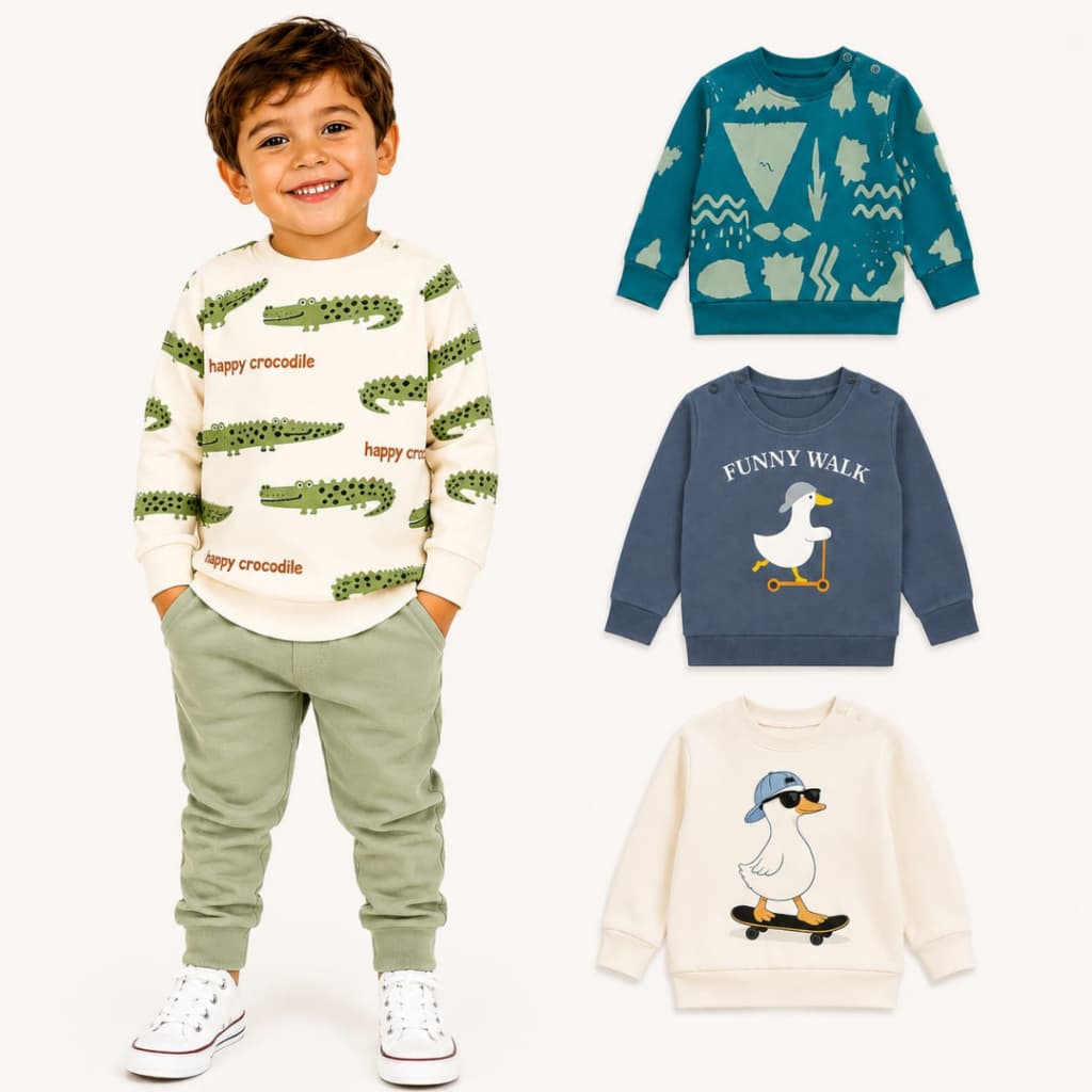 Moletom Blusa Infantil ou Bebê Menino Inverno Frio De Algodão Moletinho