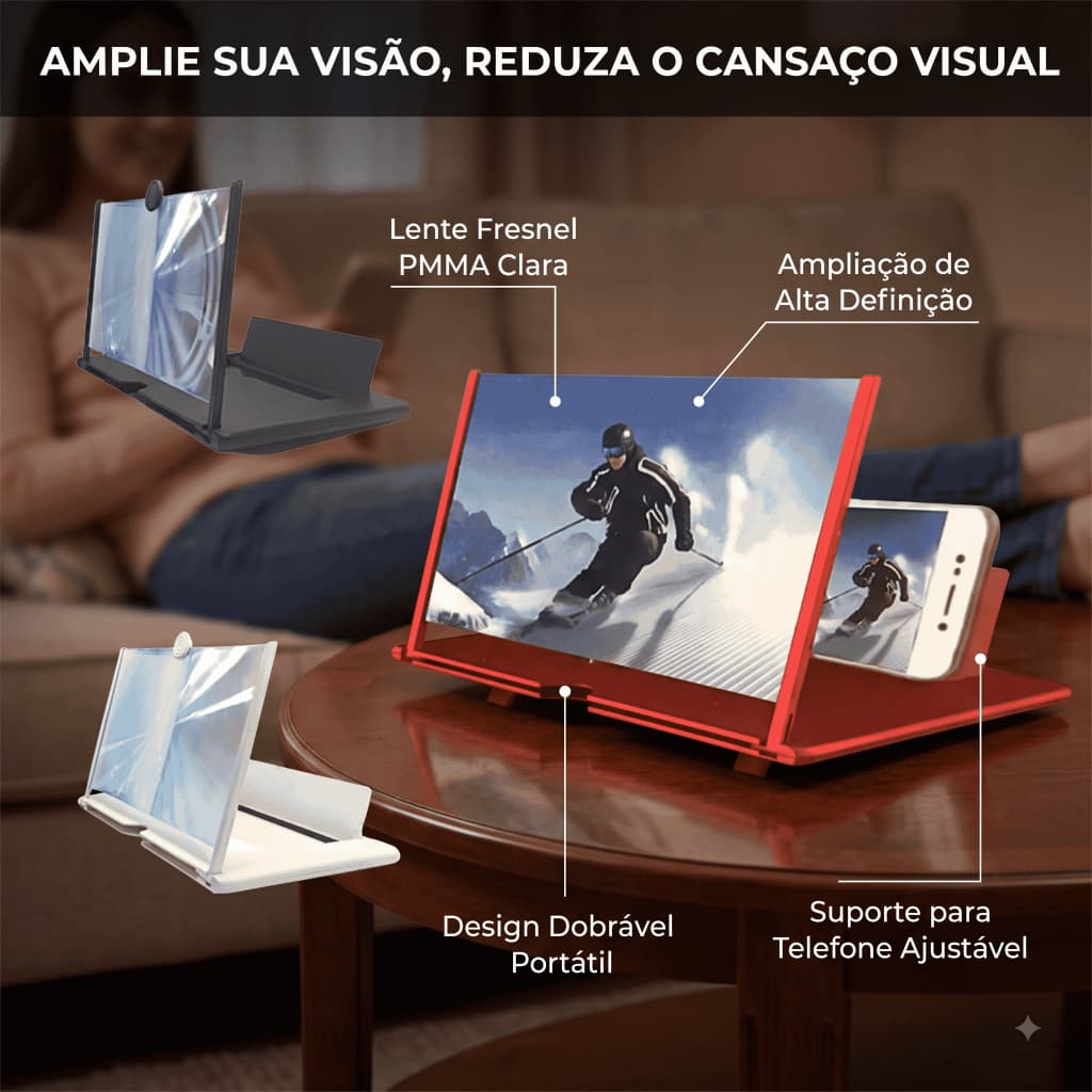 Ampliador de Tela 12 polegadas para Celular e Tablet Altomex P-12 / AL-1355
