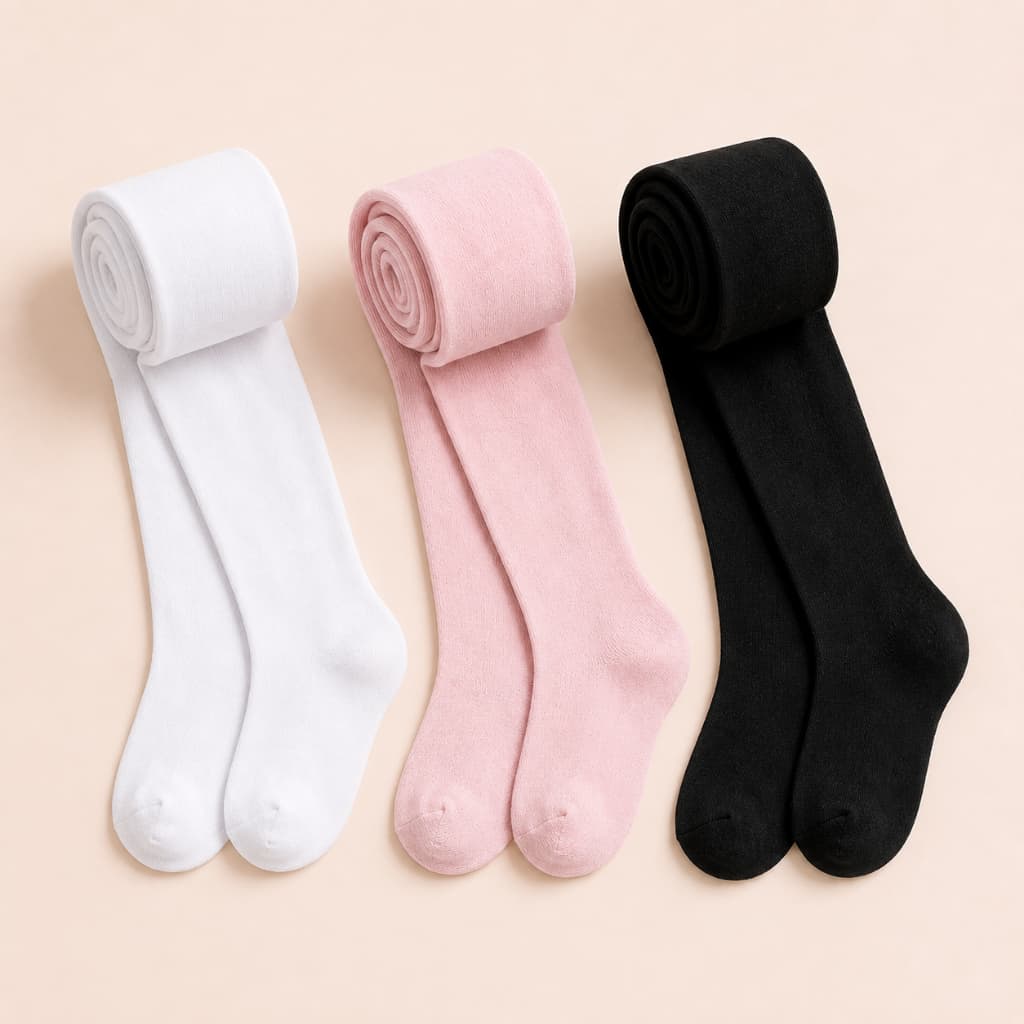 Meia Calça Infantil Fio 40 2 a 13 anos Ballet Feminina Juvenil Branca Rosa Preta Meião