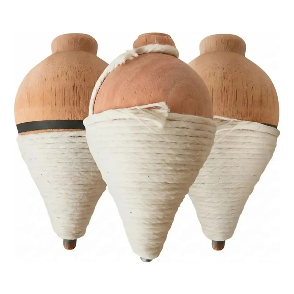 Pião De Cela Madeira Maciça Tradicional Brinquedo Antigo Pião De Madeira Artesanal Retrô Torneado