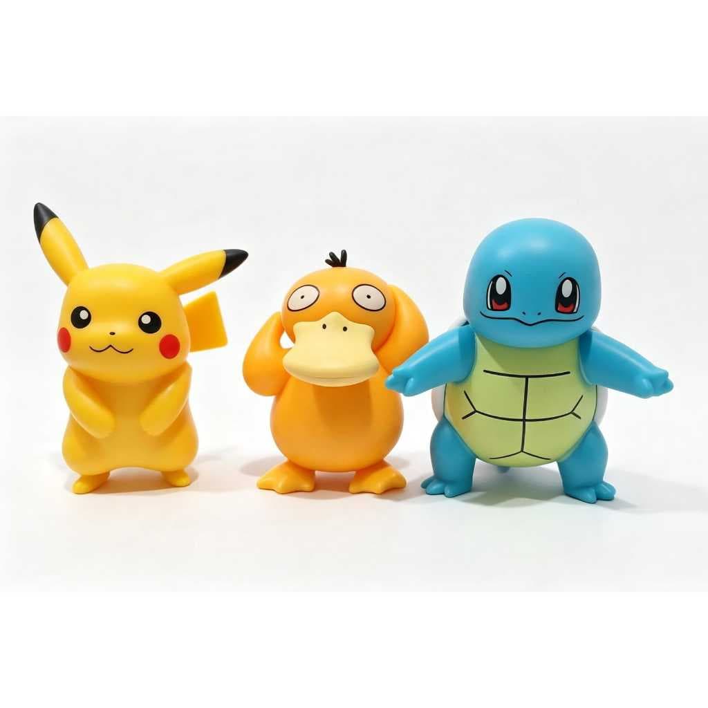 Kit  com 3 Miniaturas Pokémon – Escolha sua variação! de 8 a 9 cm aprox