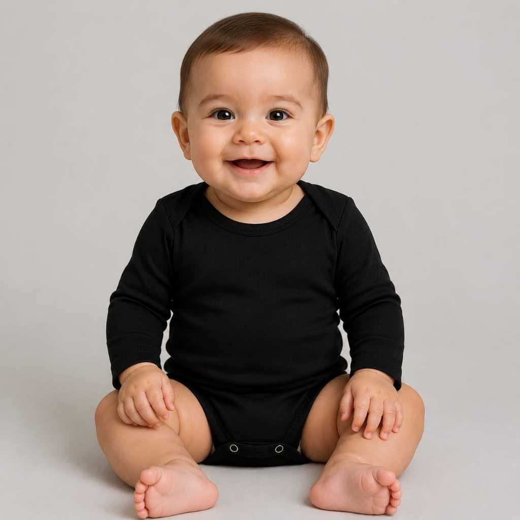 Body Manga Longa Para Bebê Roupa Infantil 100% Algodão Unissex RN ao GG