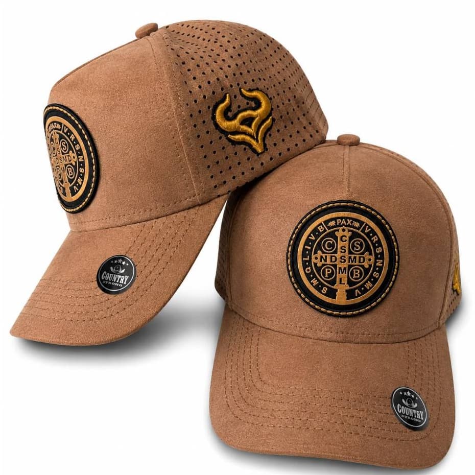 Boné São Bento Original Bordado em Alto Relevo Chapéu masculino o Telinha trucker tela caminhoneiro