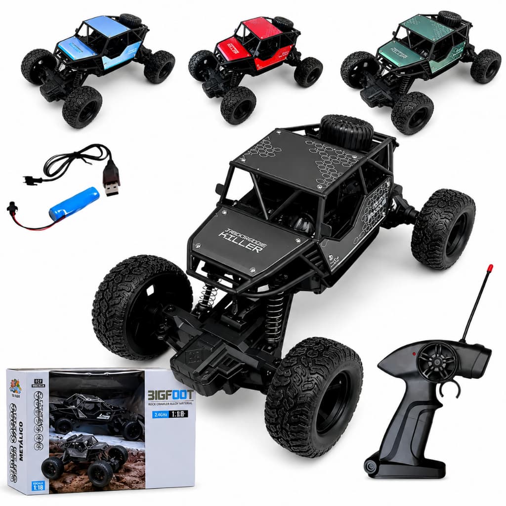 Carrinho Controle Remoto Metálico Rali Super Truck Premium