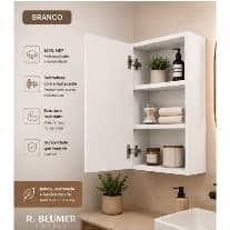 Armário  Banheiro  Lavanderia Nicho Com Porta em MDF