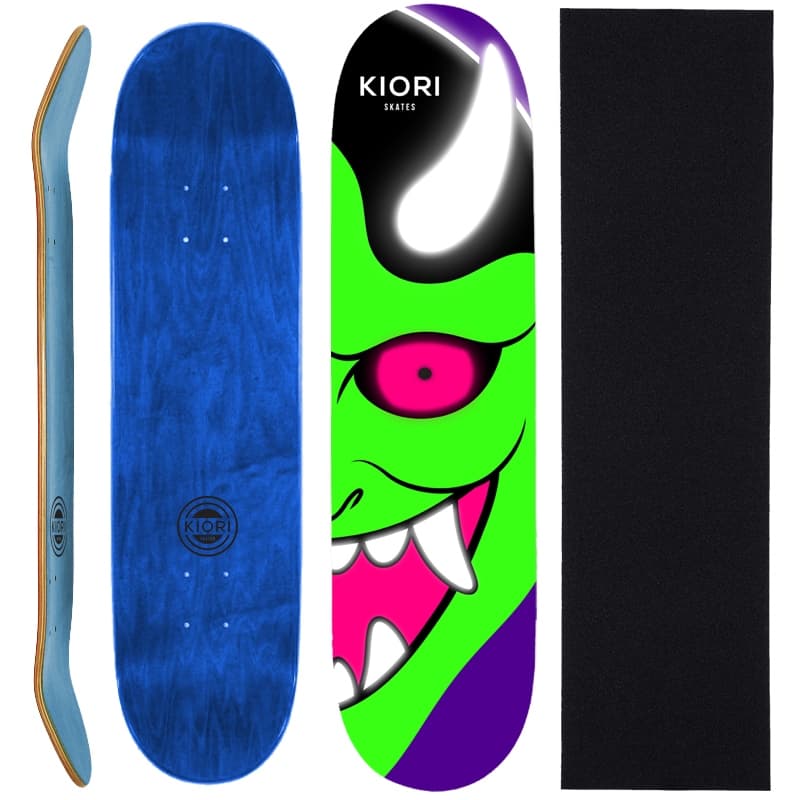 Shape de Skate com Lixa - Kiori Skates - Mask Light Green 8.25"