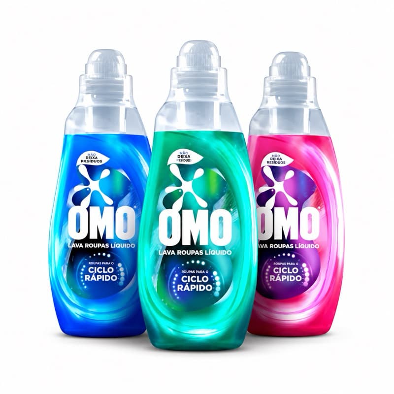 Lava Roupas Omo Líquido Ciclo Rápido 750ml – Limpeza Eficiente e Perfume Duradouro