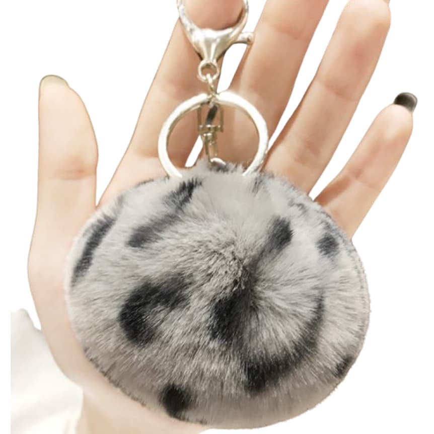 Chaveiro Pelúcia Pompom metal Para Bolsa Mochilas Artesanato Geral