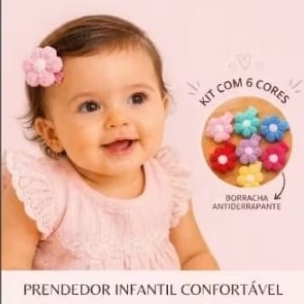 Presilha Florzinha Antiderrapante / Bebê e Infantil / RN até 2 Anos