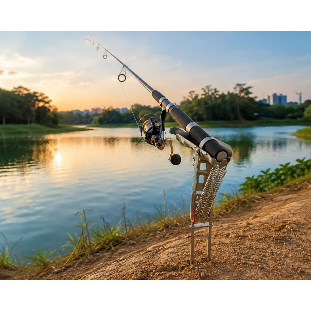Suporte de Vara para Pesca Automatica Fisga Peixe Pesca em Barranco