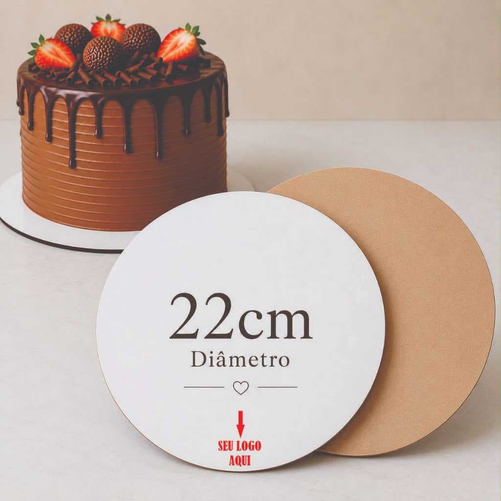 Kits Cake Board 22cm COM LOGO Tabuleiro Bolo Em Mdf 3mm 10/20/30 Personalizado