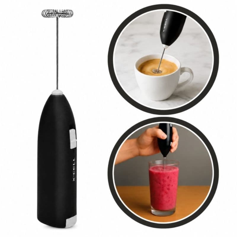 Mini Mixer Misturador de Bebidas Portátil À Pilha Cores Sortidas