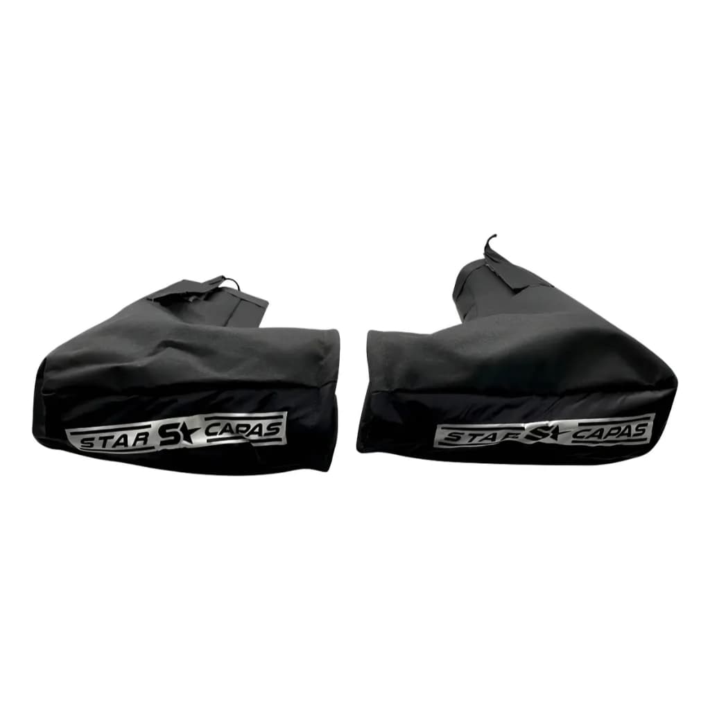 Polaina Luva De Guidão Moto Térmica Impermeável Proteção Frio Motoqueiro Preto Carbono