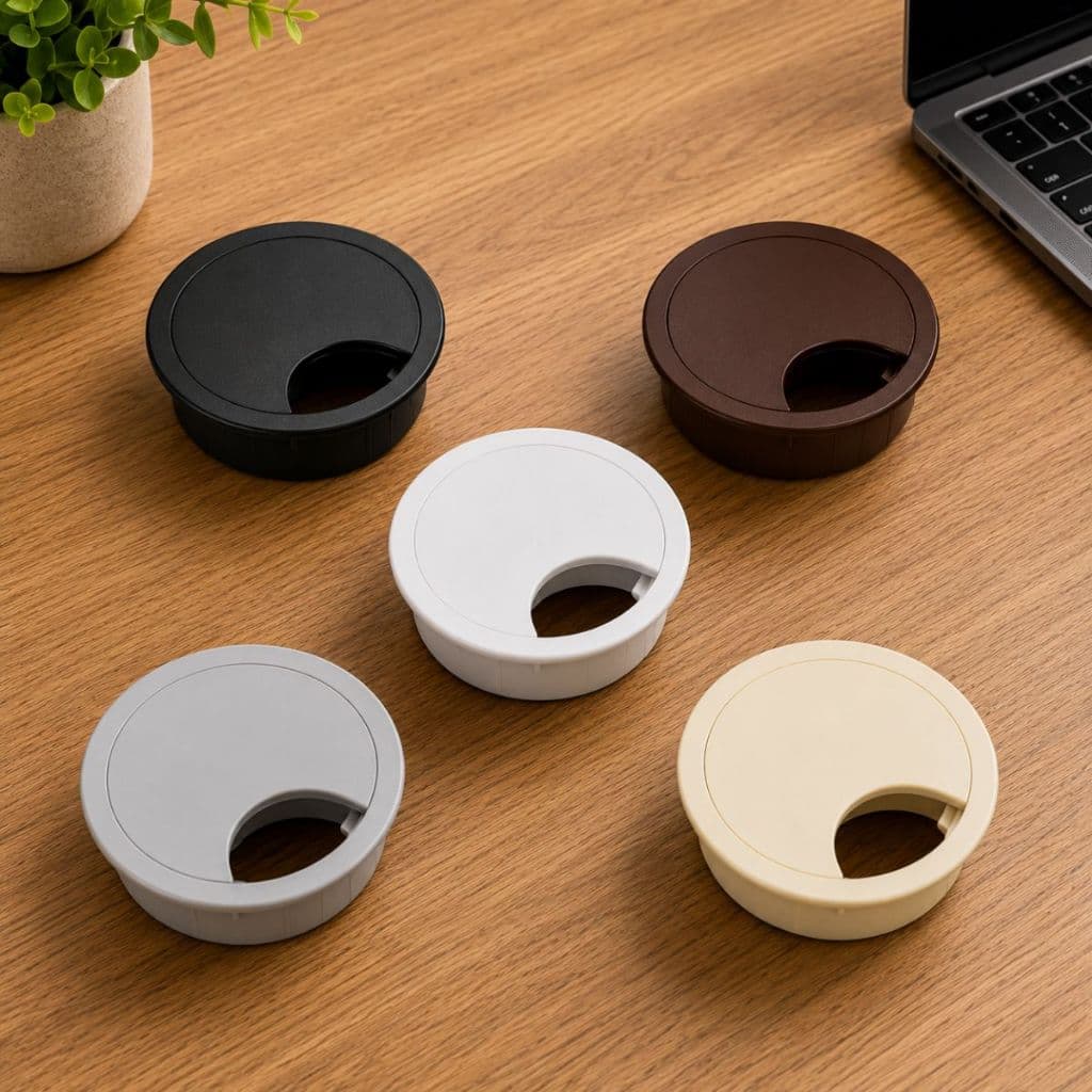Kit 02 Passa fio e Cabo Pequeno ou Grande 45mm e 59mm Móveis