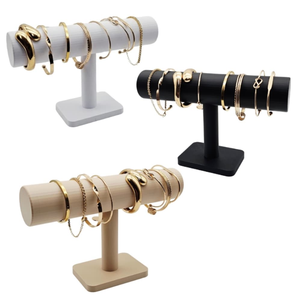 Expositor Porta Pulseira Bracelete Relógio Joias Suporte em  formato T Decoracao Vitrine Loja