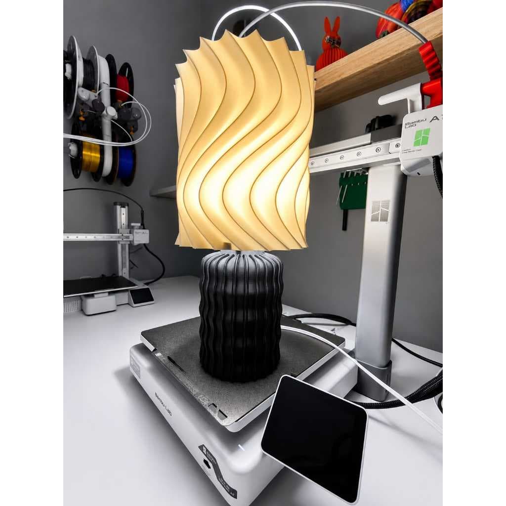 Luminária 3D LED Abajur de Mesa Decorativo Moderno Impressão 3D Luz Ambiente Quarto Sala Escritório Decoração
