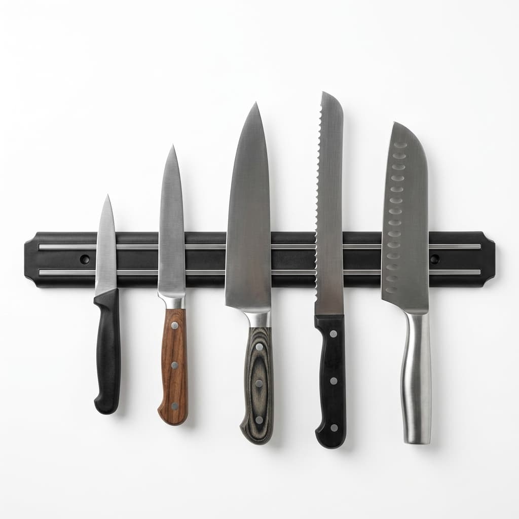 Barra Magnética 33cm Suporte de Facas Ferramentas Ímã Forte Parede Cozinha Porta Faca Organizador