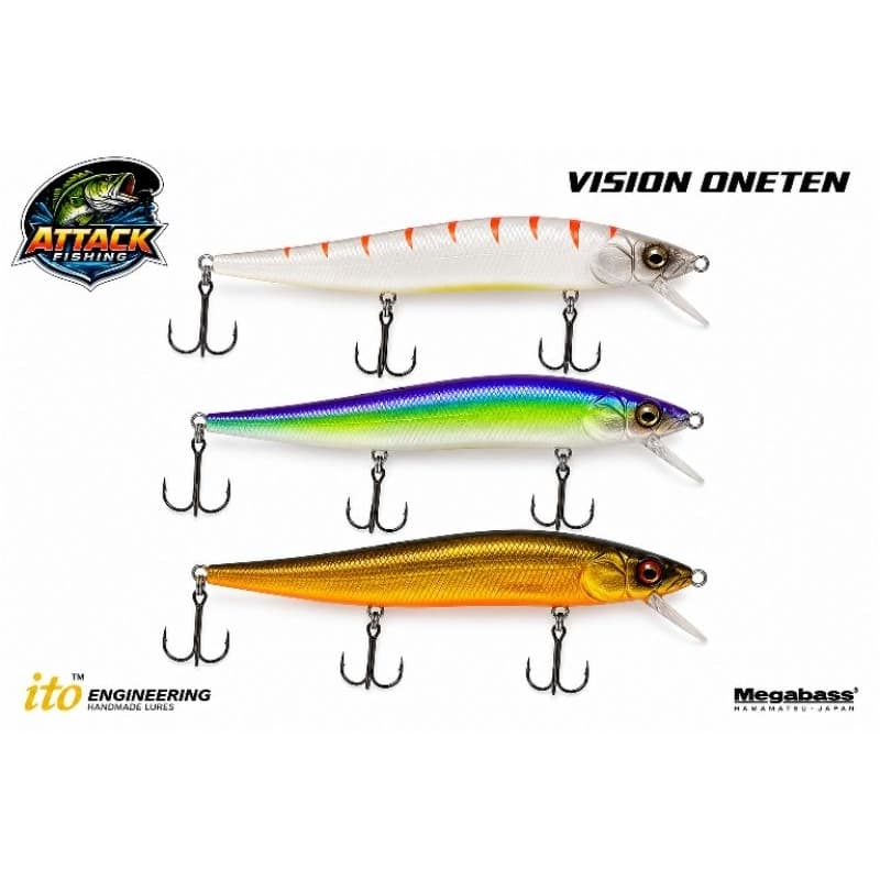 Isca Artificial Megabass Vision Oneten 110,5mm 14g | Slow Floating | Deep 1,8m Jerkbait