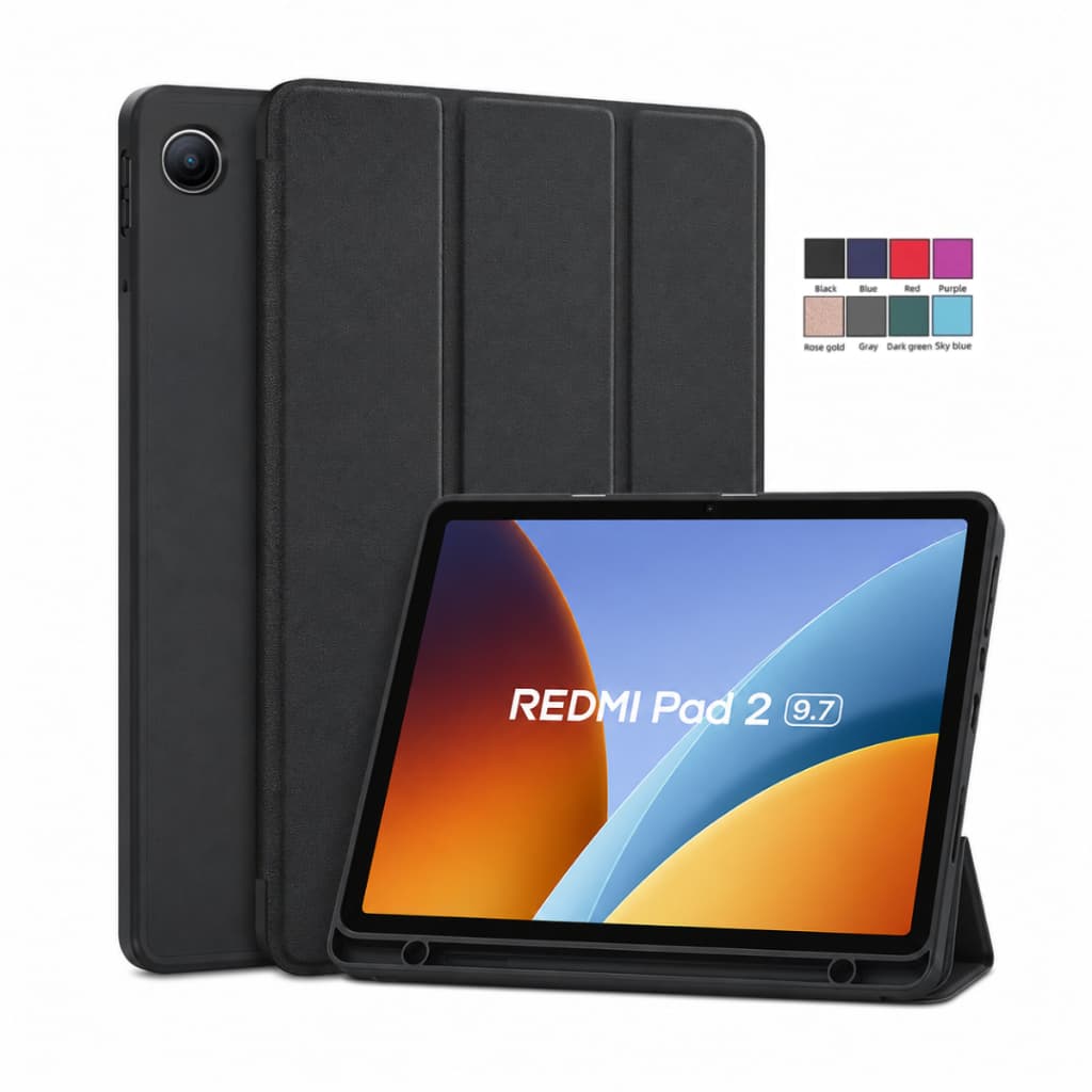 Capa Case Para Tablet Xiaomi Redmi Pad 2 9.7 Polegadas / Pad 2 SE / POCO Pad C1 Com Função Sleep