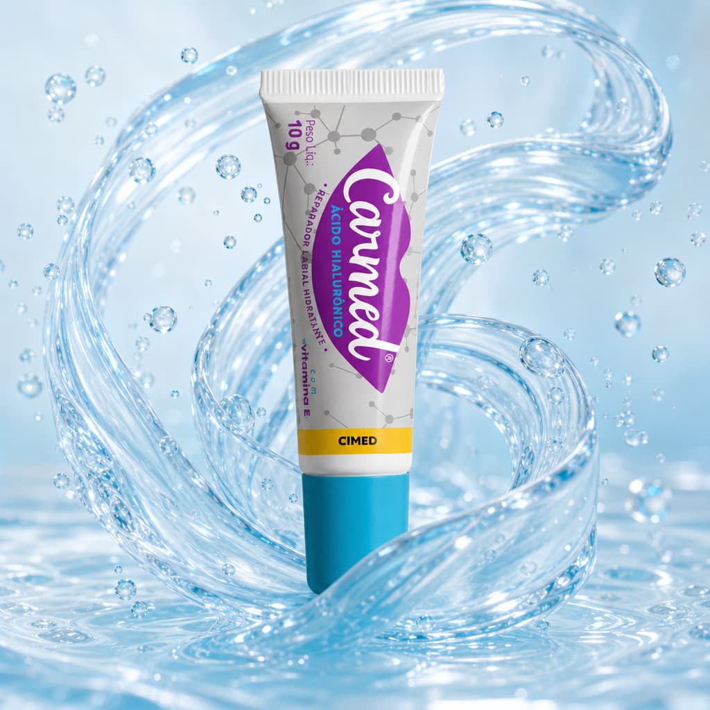 Hidratante Labial Carmed Premium Com Ácido Hialurônico 10g