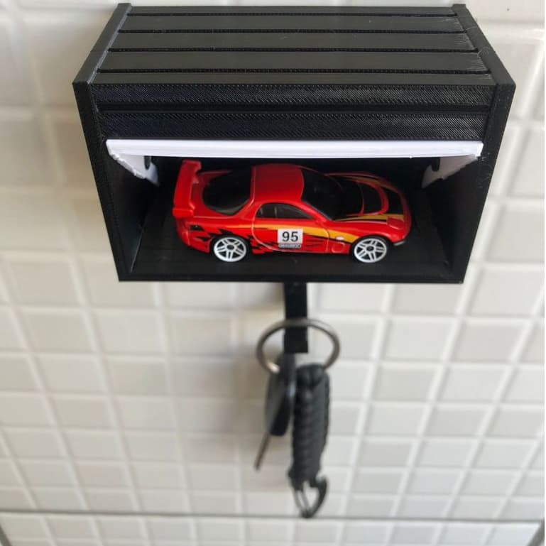 Porta-Chaves Garagem Hot Wheels Suporte de Parede Decorativo para Carrinhos e chaves em Miniatura