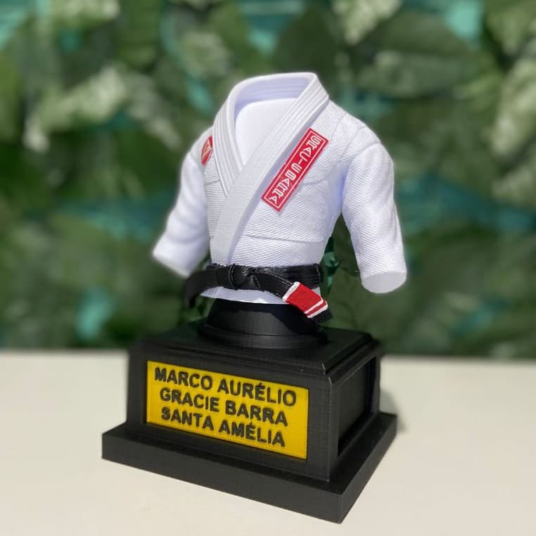 Miniatura de Kimono Jiu-jitsu Judô Karatê + Brinde chaveiro Presente Jiujitsu Jiu jitsu Graduação Formatura